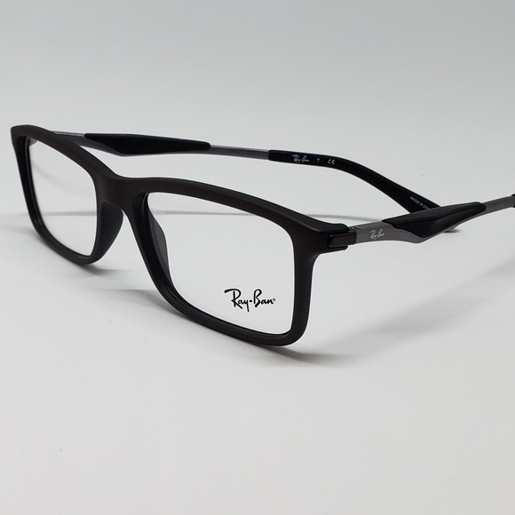Ray Ban RX Eyeglasses Unisex Brown Black - Picture 3 of 7